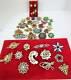 Stunning Lot Of 32 All Rhinestone Vintage Broochesbskb. Davidjudy Lee+++