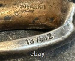 TRIFARI Alfred Philippe Vintage Crown Brooch Sterling Silver Book Piece READ