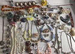 TRUE Vintage Haskell, Coro, Bogoff, Ciner, Rhinestone Costume Jewelry Repair Lot