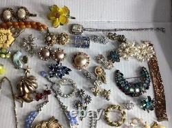 TRUE Vintage Haskell, Coro, Bogoff, Ciner, Rhinestone Costume Jewelry Repair Lot