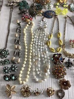 TRUE Vintage Haskell, Coro, Bogoff, Ciner, Rhinestone Costume Jewelry Repair Lot