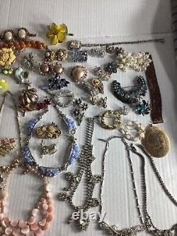 TRUE Vintage Haskell, Coro, Bogoff, Ciner, Rhinestone Costume Jewelry Repair Lot