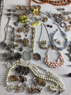 TRUE Vintage Haskell, Coro, Bogoff, Ciner, Rhinestone Costume Jewelry Repair Lot