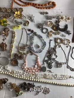 TRUE Vintage Haskell, Coro, Bogoff, Ciner, Rhinestone Costume Jewelry Repair Lot