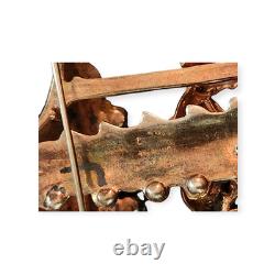 VINTAGE 1940s FRANK GARGANO Garman Carousel Circus Figural Rhinestone Brooch Pin