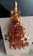 VINTAGE GALE & FRIENDS STRANDS of RHINESTONE CHRISTMAS TREE BROOCH book piece
