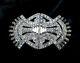 VINTAGE Rhinestone DUETTE Signed CORO Dress Clips Brooch Separable 1930s Pin