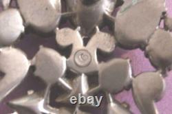 VINTAGE boxed brooch pin EISENBERG Original AUSTRIAN Ice CRYSTAL Rhinestones