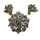 VTG 50s Juliana Watermelon Rhinestone Brooch Set