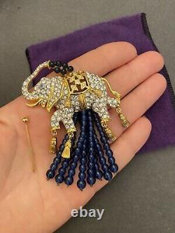 VTG Elizabeth Taylor for Avon Elephant Clip Earrings Brooch (Brooch For Rapier)