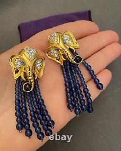 VTG Elizabeth Taylor for Avon Elephant Clip Earrings Brooch (Brooch For Rapier)
