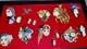 VTG Handmade Lady Face Jewelry Lot Hand Painted Figural Brooch Art Deco READ