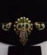 VTG Juliana Shades Of Green Navette Tassel Rhinestone Brooch Earring Set Read