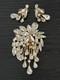 VTG Napier Cascading Rhinestone Brooch & Clip-On Earrings Set Hollywood Regency