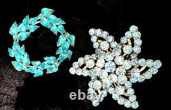 VinTaGe Rhinestone Brooch Lot one Signed Weiss