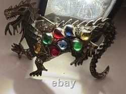 Vintage 1950's La Roco Gripoix Glass Mogul Style Rhinestone Dragon Pin/Brooch