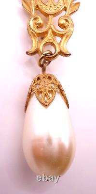 Vintage 1952 Miriam Haskell Coronation Brooch Pin Sovereign Royal Crown Sceptre