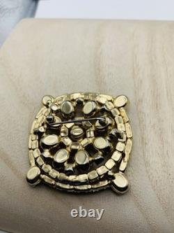 Vintage 1960s Signed Weiss Dazzling Aurora Borealis AB Rhinestone Rainbow Brooch