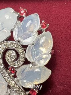 Vintage Alfred Philippe Crown Trifari Tutti Frutti Fruit Salad Moonstone Brooch