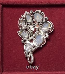 Vintage Alfred Philippe Crown Trifari Tutti Frutti Fruit Salad Moonstone Brooch
