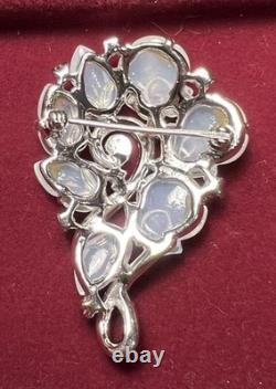 Vintage Alfred Philippe Crown Trifari Tutti Frutti Fruit Salad Moonstone Brooch