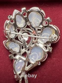 Vintage Alfred Philippe Crown Trifari Tutti Frutti Fruit Salad Moonstone Brooch