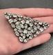 Vintage Art Deco Era Fabulous Old Clear Rhinestone Paste Brooch Pin Pendant