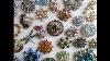 Vintage Brooch Collection Display Crystal Paste Rhinestone Brooches Vintagejewelry Brooches