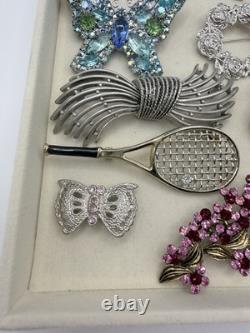 Vintage Brooch Lot 14 Weiss, Sarah Coventry, Monet, Oscar De La Renta, Rucinni