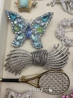 Vintage Brooch Lot 14 Weiss, Sarah Coventry, Monet, Oscar De La Renta, Rucinni