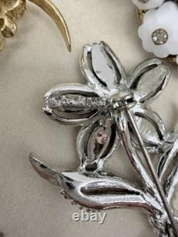 Vintage Brooch Lot 14 Weiss, Sarah Coventry, Monet, Oscar De La Renta, Rucinni