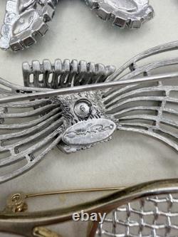 Vintage Brooch Lot 14 Weiss, Sarah Coventry, Monet, Oscar De La Renta, Rucinni