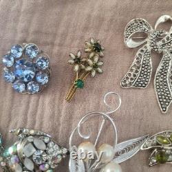 Vintage Brooch Lot Of 30 Monet Coventry