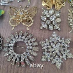 Vintage Brooch Lot Of 30 Monet Coventry