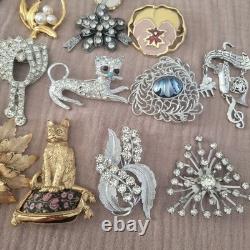 Vintage Brooch Lot Of 30 Monet Coventry