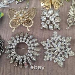 Vintage Brooch Lot Of 30 Monet Coventry