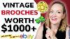 Vintage Brooches That Sell For Big Money On Ebay Reselling Vintage Jewelry