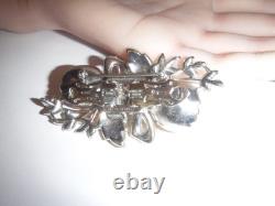 Vintage CORO Quivering Magnolia Duette Brooch Tremblet 1930's Magnificent