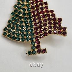 Vintage Christmas Tree Brooch Signed Gale And Friends