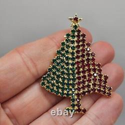 Vintage Christmas Tree Brooch Signed Gale And Friends