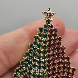 Vintage Christmas Tree Brooch Signed Gale And Friends