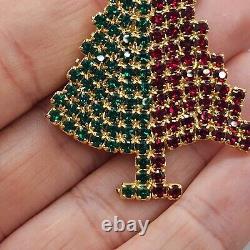 Vintage Christmas Tree Brooch Signed Gale And Friends