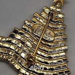 Vintage Christmas Tree Brooch Signed Gale And Friends