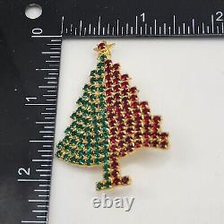 Vintage Christmas Tree Brooch Signed Gale And Friends