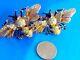 Vintage Coro Craft Duette Sterling Gold Wash Double Bee Pin Brooch Duette