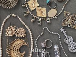 Vintage Costume Jewelry Lot Weiss, Regency, Kramer, Art, Trifari, 925