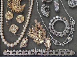 Vintage Costume Jewelry Lot Weiss, Regency, Kramer, Art, Trifari, 925