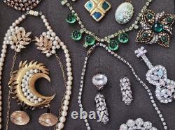 Vintage Costume Jewelry Lot Weiss, Regency, Kramer, Art, Trifari, 925