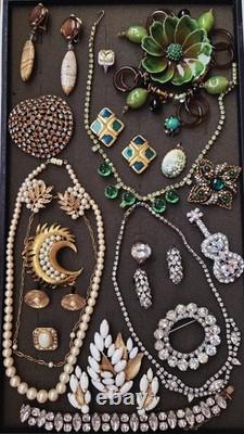Vintage Costume Jewelry Lot Weiss, Regency, Kramer, Art, Trifari, 925