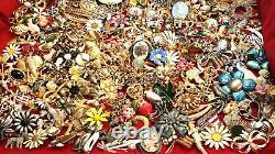 Vintage Costume Jewelry Lots Brooches Signed Unsigned All Wear